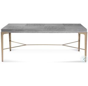 Nylah Platinum And Brushed Gold Dining Room Set