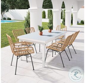 Lorena Natural Outdoor Dining Chair Set Of 2