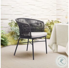 Freycinet Black Outdoor Dining Chair