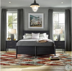 Langley Licorice Queen Panel Bed