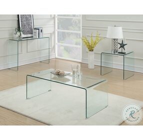 Ripley Clear Square End Table 