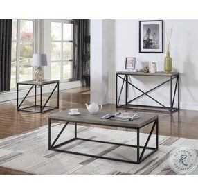 Birdie Sonoma Grey Rectangular Sofa Table 