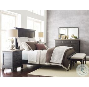 Plank Road Charcoal Jessup Queen Panel Bed