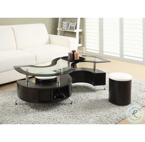 Buckley Cappuccino 3 Piece Coffee Table And Stools