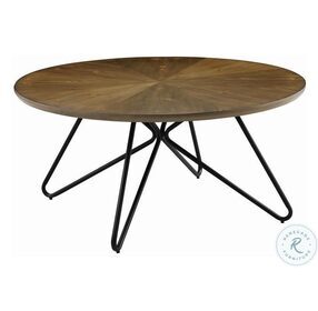 Brinnon Dark Brown And Black Occasional Table Set