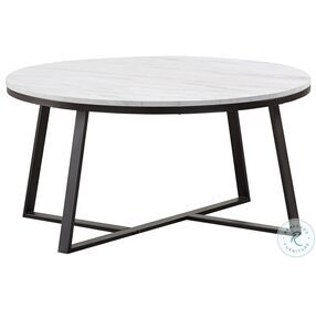 Hugo White And Matte Black Occasional Table Set
