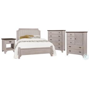 Bungalow Dover Grey And Folkstone Upholstered Queen Panel Bed