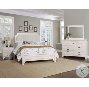 Bungalow Lattice Upholstered King Panel Bed