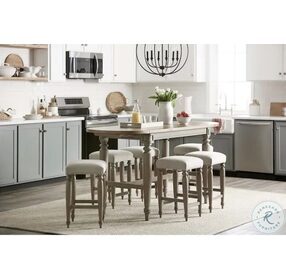 Nashville Grey Taupe Counter Height Stool