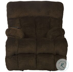 Sterling Chocolate Lay Flat Power Recliner With Power Headrest And Lumbar