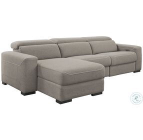 Mabton Gray Power Reclining LAF Sectional