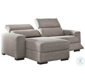 Mabton Gray 2 Piece Power Reclining LAF Sectional