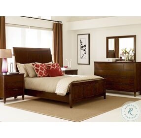 Elise Caris Amaretto King Sleigh Bed