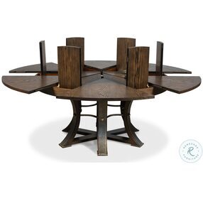 Tower Artisan Gray Jupe Large Extendable Dining Table