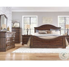 Stonebrook Tobacco King Panel Bed