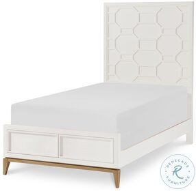 Uptown White and Gold Youth Panel Bedroom Set by Rachael Ray