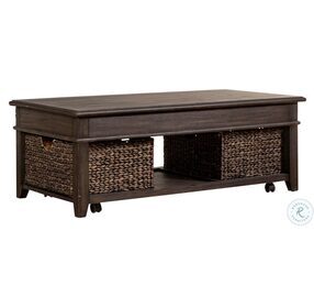 Mill Creek Peppercorn Lift Top Occasional Table Set