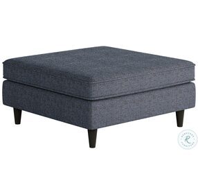 Sugarshack Navy Blue Square 18" Cocktail Ottoman