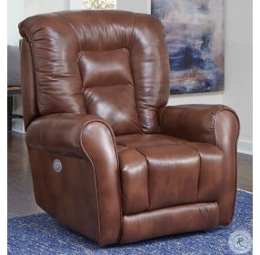 Grand Rustico Leather Power Rocker Recliner With Power Headrest