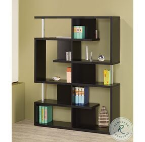 Hoover Black And Chrome Bookcase 