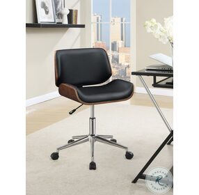 Addington Black And Chrome Adjustable Office Chair