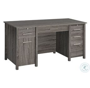 Dylan Weathered Grey Lift Top Home Office Set