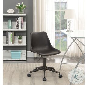 Carnell Brown And Rustic Taupe Adjustable Office Chair