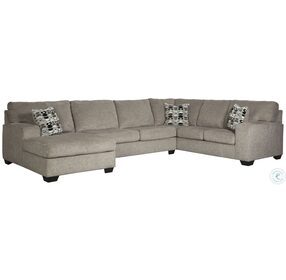 Ballinasloe Platinum 3 Piece Sectional with LAF Chaise
