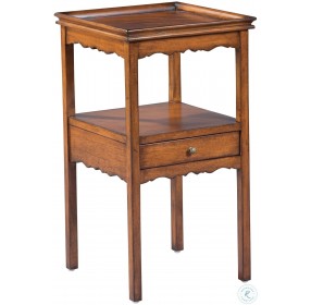 Brown 1 Drawer Cordial Table