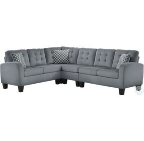 Sinclair Gray Reversible LAF Sectional