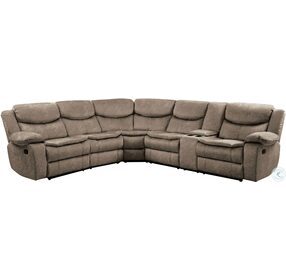 Bastrop Brown Reclining Sectional