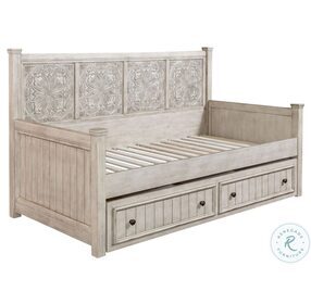 Heartland Antique White Twin Trundle Daybed