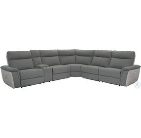 Maroni Two Tone Gray Power Reclining Sectional