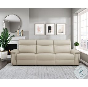 Maroni Taupe Power Double Reclining Living Room Set with Power Headrests