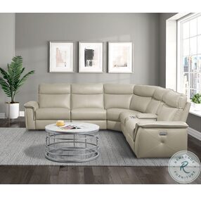 Maroni Taupe Power Reclining Sectional