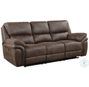 Proctor Brown Double Power Reclining Living Room Set