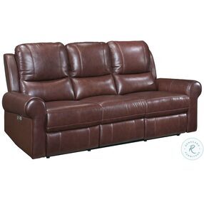 McCall Brown Double Power Reclining Living Room Set with Power Headrest