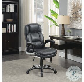 Nerris Grey And Black Adjustable Office Chair