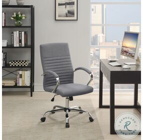Abisko Grey And Chrome Office Chair