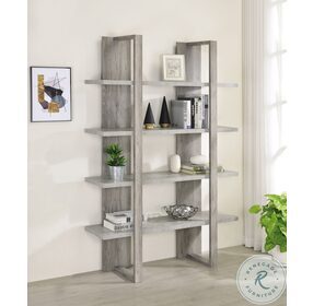 Danbrook Grey Driftwood And Cement Bookcase