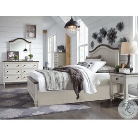 Brookhaven Youth Vintage Linen And Rustic Dark Elm Full Panel Bed