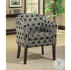 Jansen Grey And Black Accent Chair