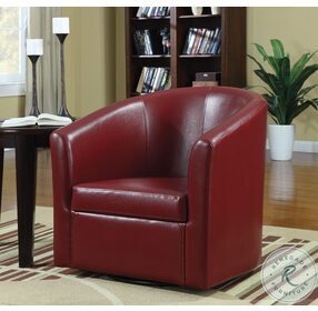 Turner Red Accent Swivel Chair