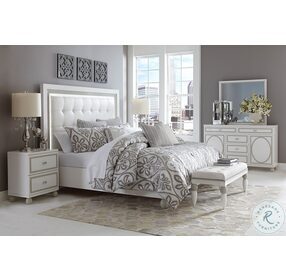 Sky Tower White Cloud California King Panel Bed