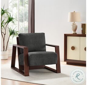 Castle Castlerock Grey And Brown Accent Chair