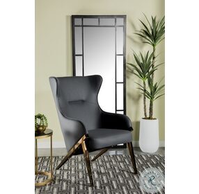 Walker Slate And Bronze Accent Chair