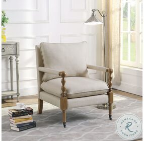 Monaghan Beige Accent Chair