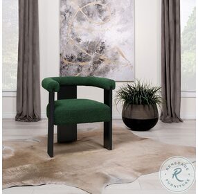 Ramona Green Boucle Accent Chair