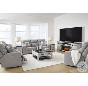 Biscoe Pewter Power Recliner