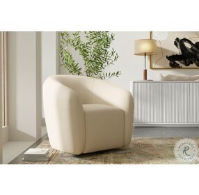 Margo Ivory Cream Swivel Chair